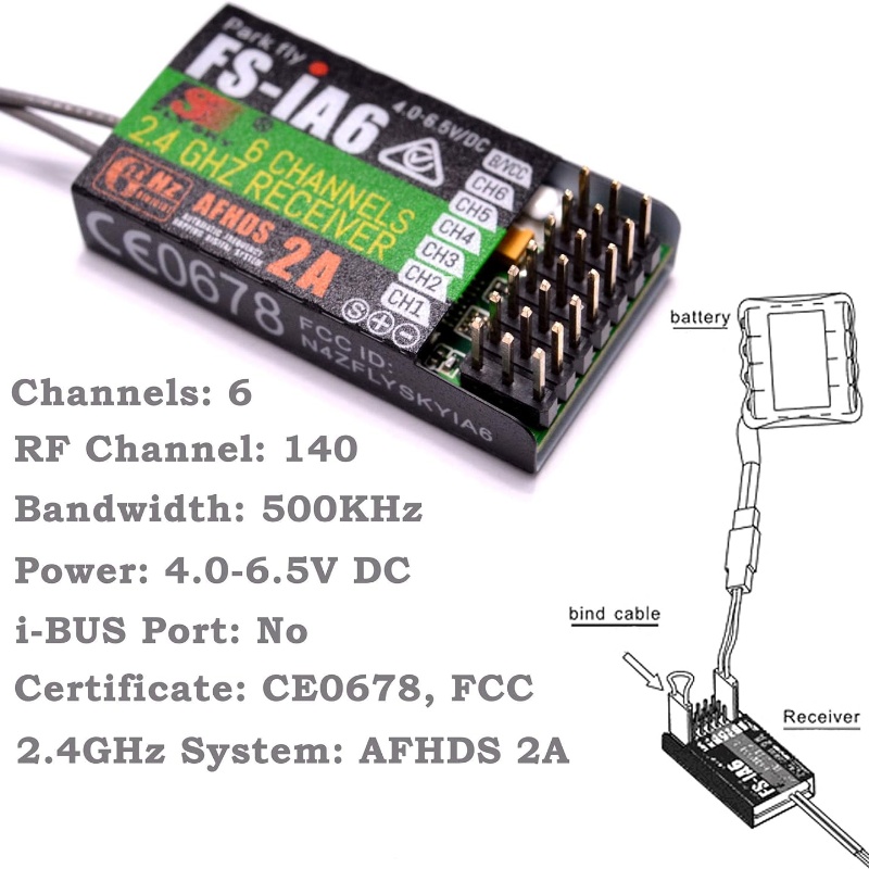 ฟลายสกาย FS-IA6 ตัวรับสัญญาณ 6 - Drone Racing Receiver บทวิจารณ์และราคา