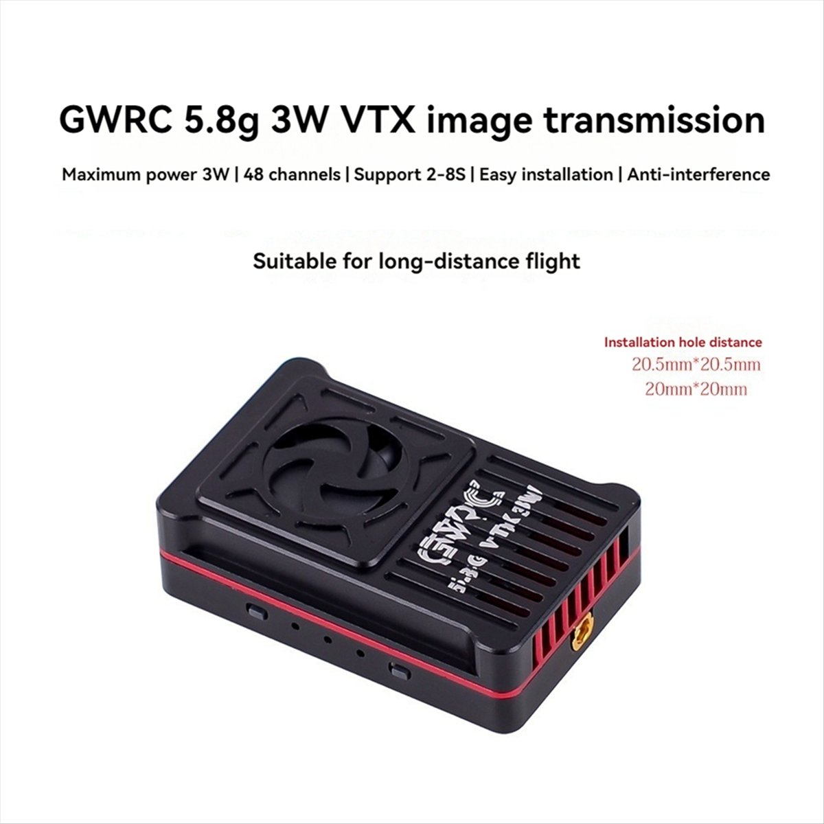 เครื่องส่งสัญญาณวิดีโอ 5.8G 3W - Drone Racing Vtx บทวิจารณ์และราคา