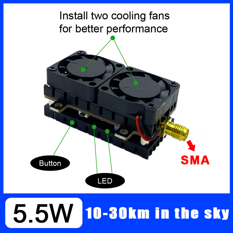 ยาว 5.8GHz 5.5W เครื่องส่งสัญญ - Drone Racing Frame บทวิจารณ์และราคา